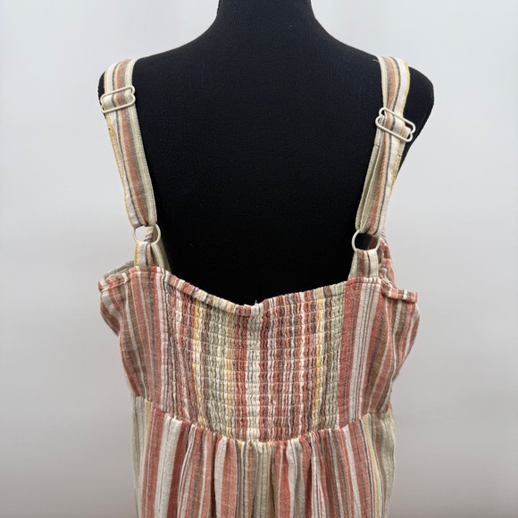 Linda Anderson Dress Women XXL Multicolor Sleeveless Stripe Tiered Maxi House - Picture 6 of 15